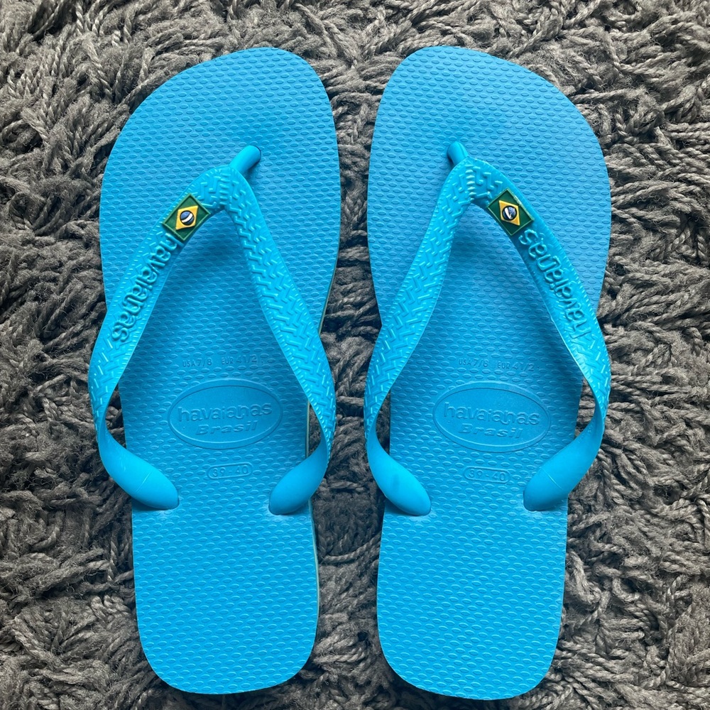 Havaianas Sky Blue New Flip Flops sz 41/8